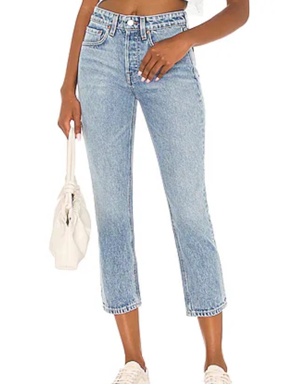 Karolina Petite High Rise Straight Crop in Larchmont
GRLFRND